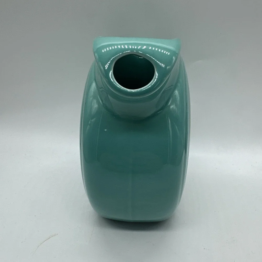 Fiesta Betty Crocker Small Disk Pitcher Dancing Lady Pristine 2004 Turquoise New